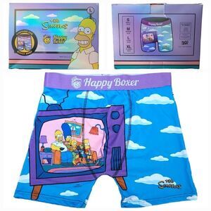 The Simpsons Men Boxer Briefs Happy Boxer Limited Edition Matt Groening SZ Large